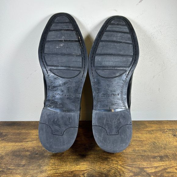 Cole Haan Lenox Hill Split Toe Oxford‎ Black Shoes Men's Size 10.5 M - Picture 7 of 8